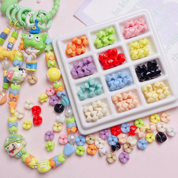 Solid Color Acrylic Stacked Music Handmade Loose Beads Beaded Diy Mobile Phone And Key Chain Pendant Jewelry Accessories With Injection Molding In Jenga Style