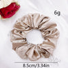 Solid Color Handmade Hair Ring Large Intestine Shape Headwear