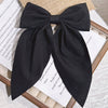 Solid Color Large Bow Hairpin Fabric Manual Duckbill Clip For Japanese Girl Lolita College Jk Style Hair Accessories