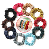 Solid Color Satin Cloth Hair Loop High Elasticity Handmade Simple Ball Head Hair Tie Basic All Match Headwear