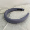 Solid Color Satin Wide Headband Handmade Fashion Hair Hoop For Women Elegant Temperament All Match