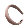 Solid Color Satin Wide Headband Handmade Fashion Hair Hoop For Women Elegant Temperament All Match