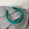 Solid Color Satin Wide Headband Handmade Fashion Hair Hoop For Women Elegant Temperament All Match