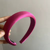 Solid Color Satin Wide Headband Handmade Fashion Hair Hoop For Women Elegant Temperament All Match