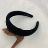 Solid Color Satin Wide Headband Handmade Fashion Hair Hoop For Women Elegant Temperament All Match