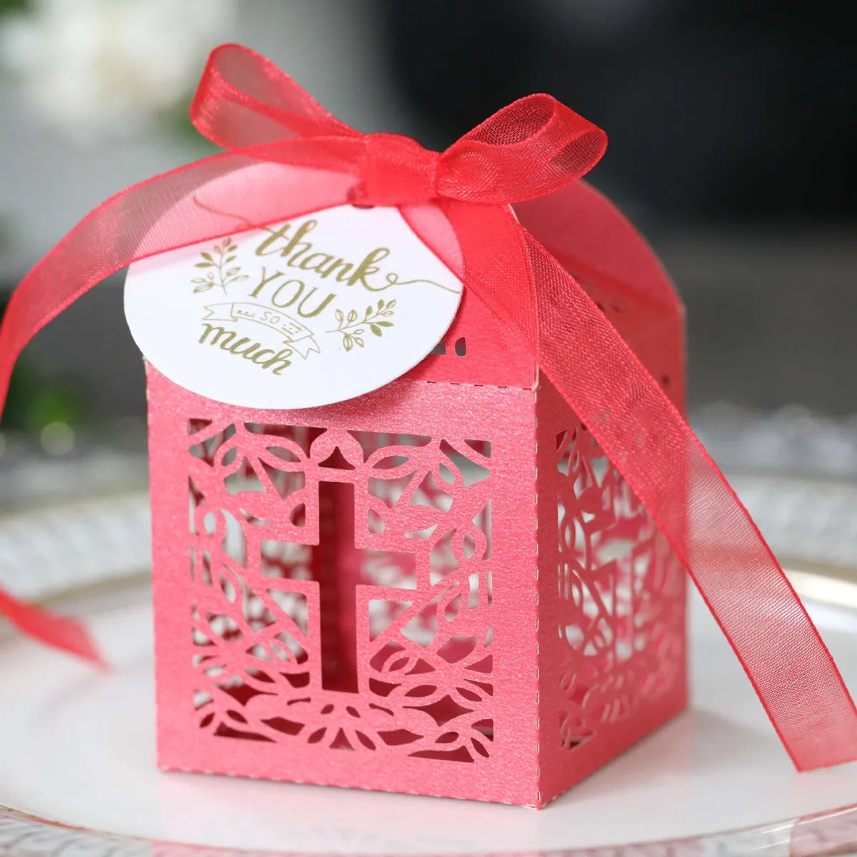 Solid Color Wedding Party Candy Box