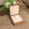 Solid Wood Black Walnut Jewelry Gift Box Wooden Bracelet And Necklace Packaging Box With Buckle Closure