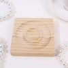 Solid Wood Jewelry Display Tray For Bracelet Buddha Beads Round Splicing Design