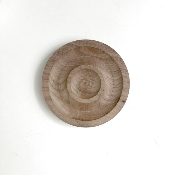 Solid Wood Jewelry Display Tray For Bracelet Buddha Beads Round Splicing Design