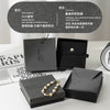 Soot Black Jewelry Packaging Box With Flannel Bag Light Luxury Heaven And Earth Cover Made Of Paper And Cardboard For Ring Jewelry Storage With Drawer
