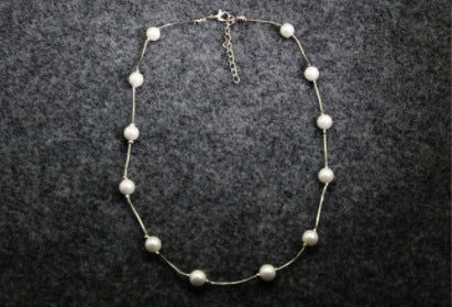 Necklace Simple All-Match Pearl Clavicle Chain Same Style Necklace Temperament Fashion Gift
