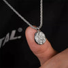 Sparkling Meteorite Round Geometric Pendant Necklace In Stainless Steel With Starry Sky Design And Polished Electroplated Finish For Unisex Wear