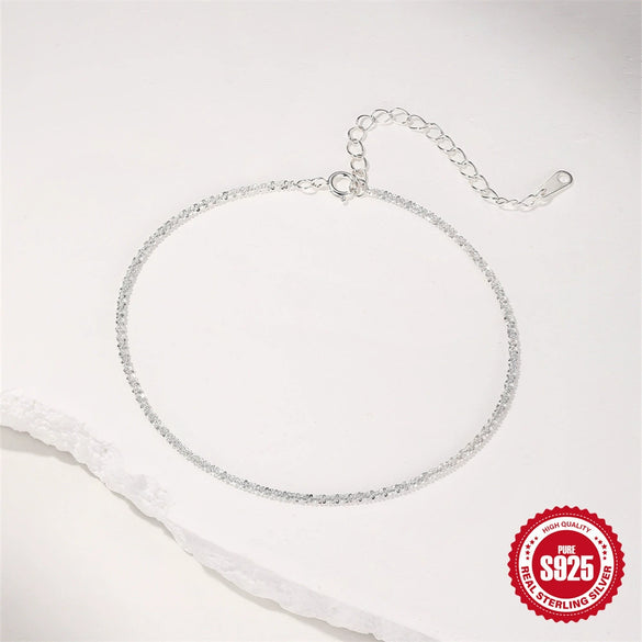Sparkling S925 Silver Bracelet With Niche Cauliflower Chain Design Geometric Pattern Light Luxury Basic Hand Jewelry Electroplated With Real Gold Plating