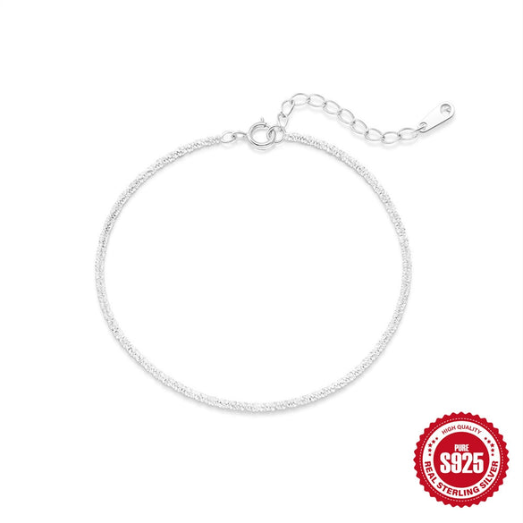 Sparkling S925 Silver Bracelet With Niche Design Cauliflower Chain And Bow Shape Electroplated Women's Basic Hand Jewelry