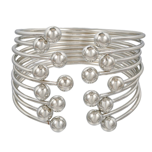 Spherical Cuff Bracelet Iron Geometric Electroplating Hiphop Fashion Retro Stacking Unisex