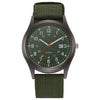 Sport Men's Alloy Case Canvas Strap Round Dial Quartz Watch