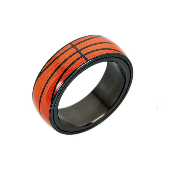 Sporting Goods Jewelry Titanium Steel Ring Geometric Epoxy Unisex