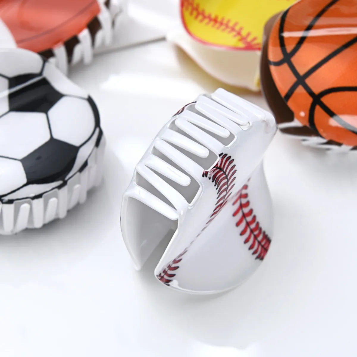 Sports Ball Arylic Hair Claws