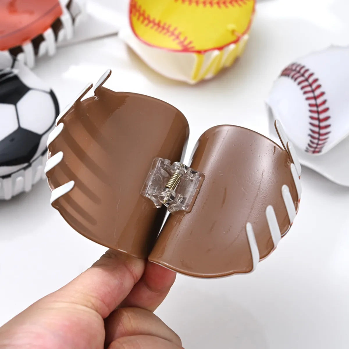 Sports Ball Arylic Hair Claws