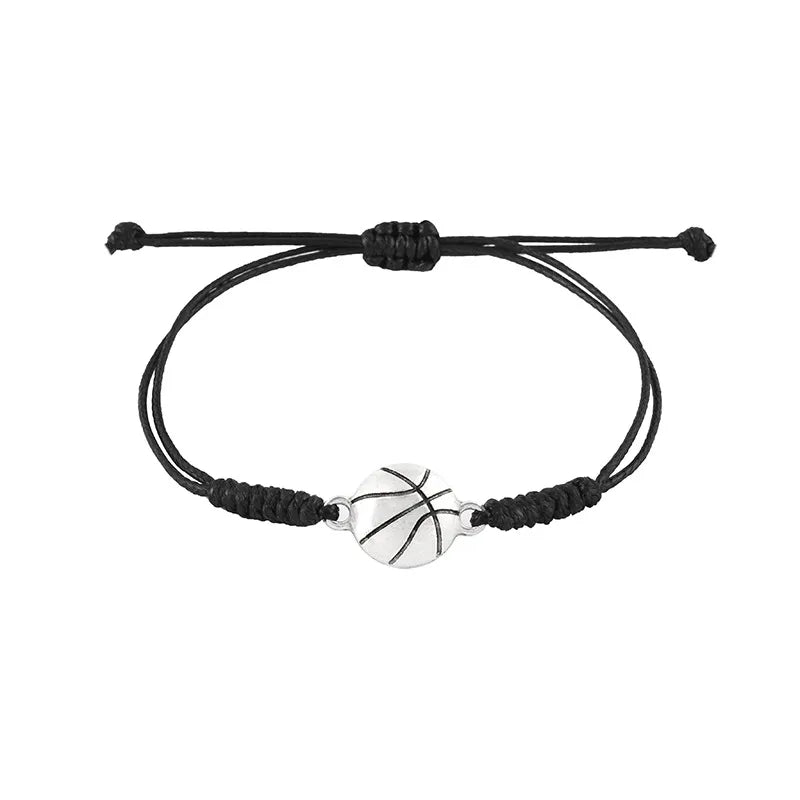 Sports Basketball Football Mixed Materials Braid Women'S Bracelets