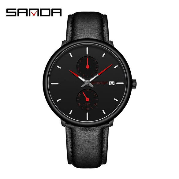 Sports Belt Quartz Watch For Men Zinc Alloy Case Mesh Band Stainless Steel Clasp Mineral Strengthened Glass Mirror Round Dial Waterproof Leisure Style