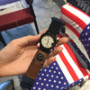 Sports Casual Unisex Nylon Canvas Alloy Round Dial Watch For Students