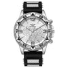 Sports Chronograph Alloy Men's Watch With Round Dial And Printed Logo