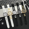 Sports Chronograph Alloy Men's Watch With Round Dial And Printed Logo