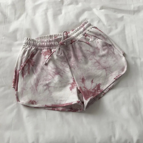 Women'S Holiday Beach Sports Color Block Shorts Casual Pants Shorts