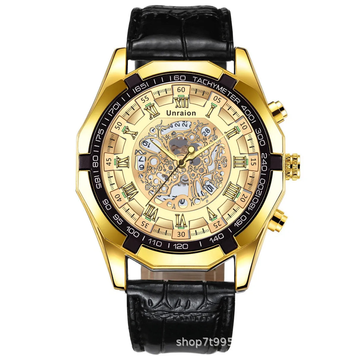 Sports Color Block Single Folding Buckle Quartz Men'S Watches