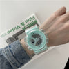 Sports Electronic Watch Plastic And Silicone Material Leisure Style Waterproof Luminous Multifunctional For Men And Women