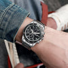 Sports Leisure Trend Quartz Watch Alloy Case Steel Band Round Dial