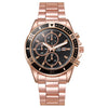 Sports Leisure Trend Quartz Watch Alloy Case Steel Band Round Dial