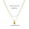 Sports Pendant Necklace Stainless Steel Gold Plated Titanium Steel Clavicle Chain