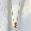 Sports Pendant Necklace Stainless Steel Gold Plated Titanium Steel Clavicle Chain