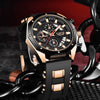 Sports Quartz Watch Alloy Case Silicone Strap Stainless Steel Clasp Round Dial For Adults