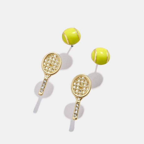 Sports Series Copper Geometric Electroplated Unisex Earrings
