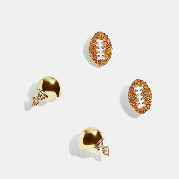 Sports Series Copper Geometric Electroplated Unisex Earrings