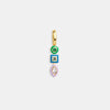 Sports Series Stainless Steel Tennis Volleyball Hockey Pendant Furnace Vacuum Plated 18K Gold Color