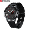 Sports Smart Watch With Organic Glass Mirror Silicone Strap Stainless Steel Buckle Round Dial