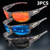 Sports Solid Color Tinted Lenses Biker Full Frame Sports Sunglasses