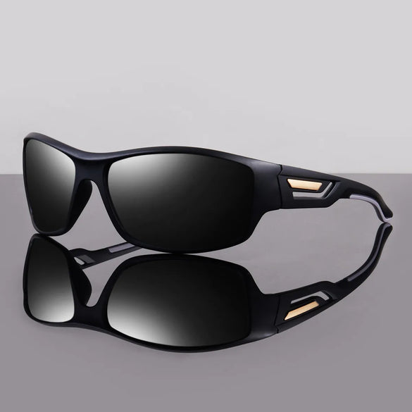 Sports Solid Color Tinted Lenses Biker Full Frame Sports Sunglasses