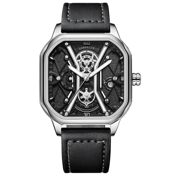 Sports Square Buckle Quartz Men'S Watches