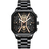 Sports Square Buckle Quartz Men'S Watches
