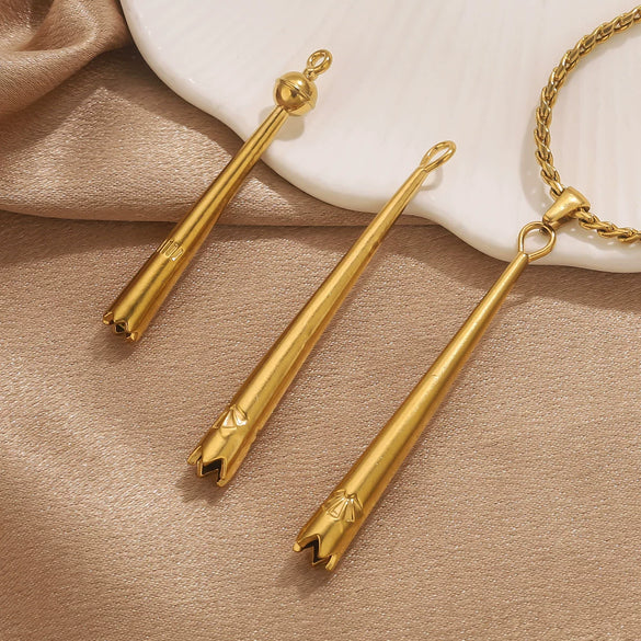 Sports Style Titanium Steel Long Pendant Jewelry Electroplated Stainless Steel Accessories