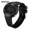 Sports Watch Acrylic Mirror Abs Case Silicone Strap Round Dial Chic Versatile Minimalist Casual Sporty Light Luxury Natural Style Waterproof For Students