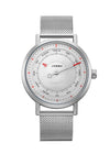 Sports Watch For Male Students Alloy Case Stainless Steel Strap Round Dial Fashion Style