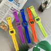Sports Watch Plastic And Silicone Square Luminous Multifunctional Electronic