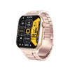 Sports Watch Square Dial Environmental Silicone Strap Blood Oxygen Test Touch Push Button Operation Magnetic Attraction Charging