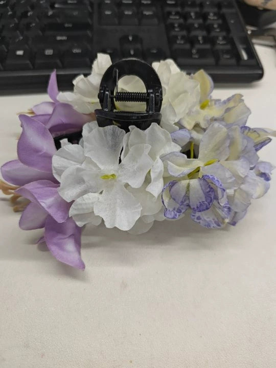 Spring Fashion Cloth Flower Hairpin Women's Shark Clip Grab Clip Manual Made Hair Accessories